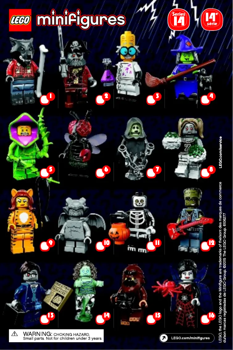 Page 1 of the manual User Manual Lego Minifigures 71010