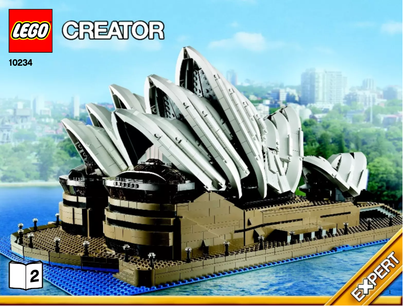Page 1 de la notice Manuel utilisateur Lego Sydney Opera House