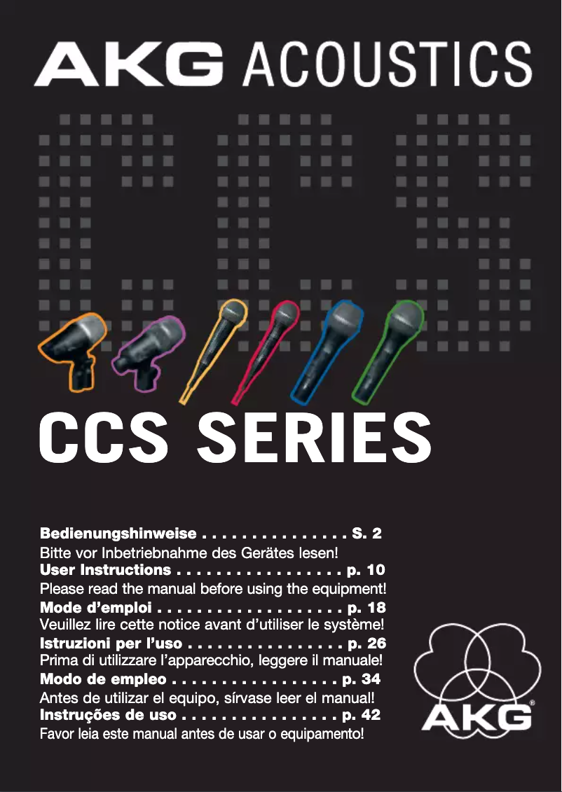 Page 1 of the manual User Manual AKG D 55 S