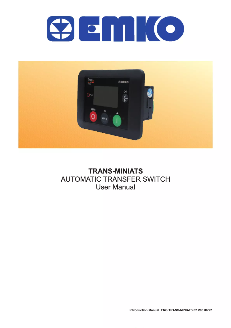 First page image of the manual for Trans-Mini