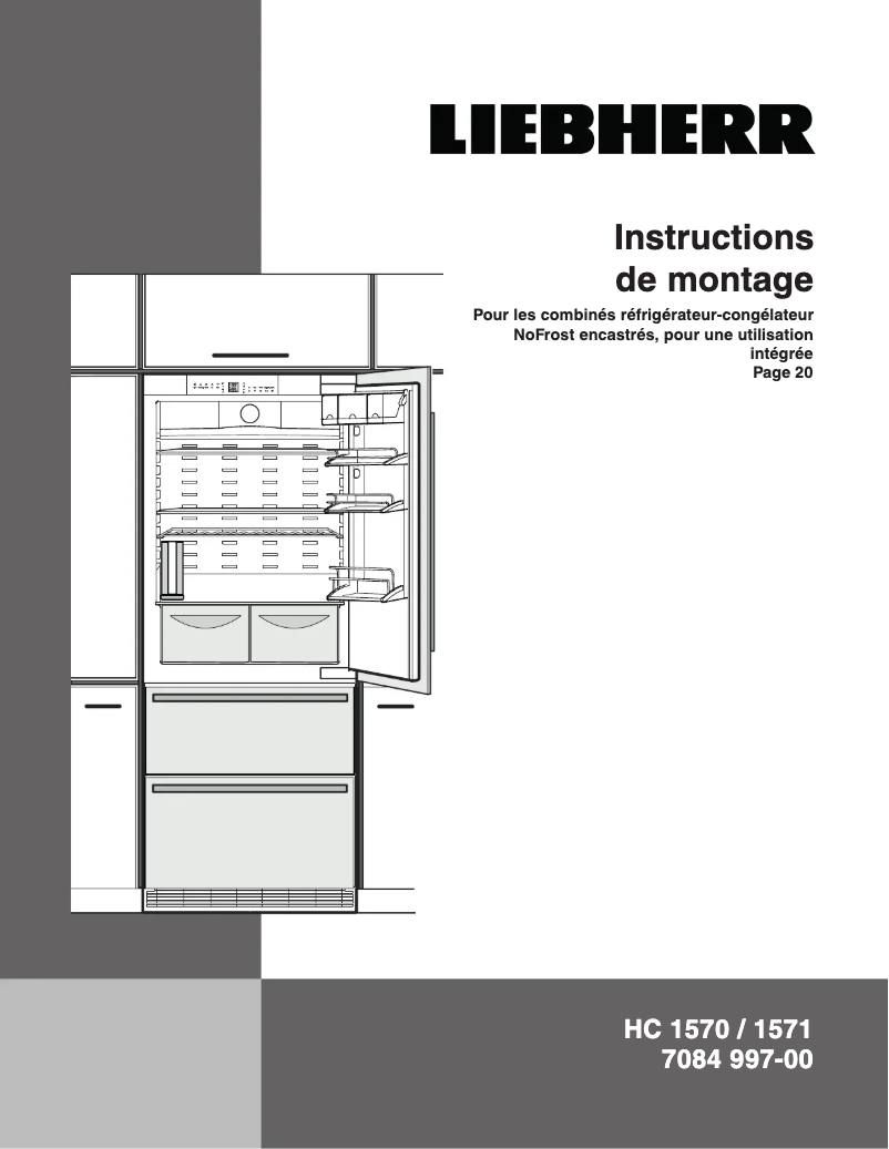 Page 1 of the manual Installation Guide Liebherr HC 1571