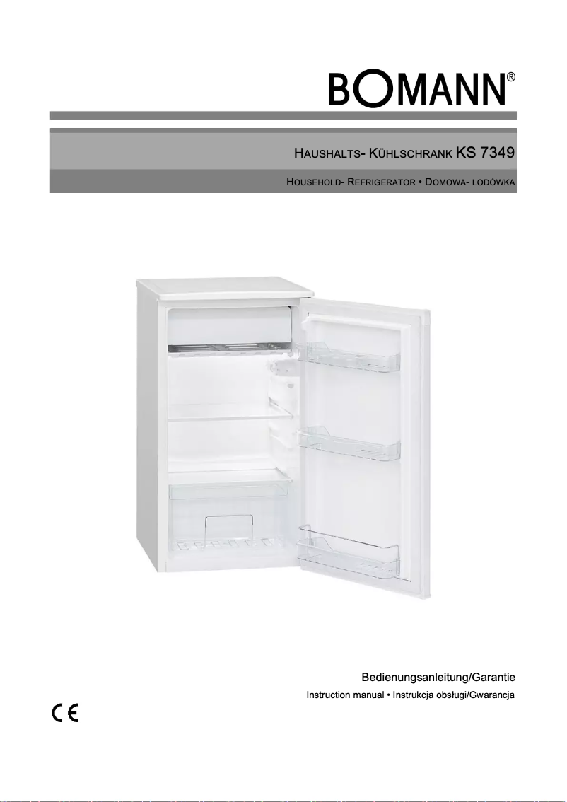 First page image of the manual for KS 7349