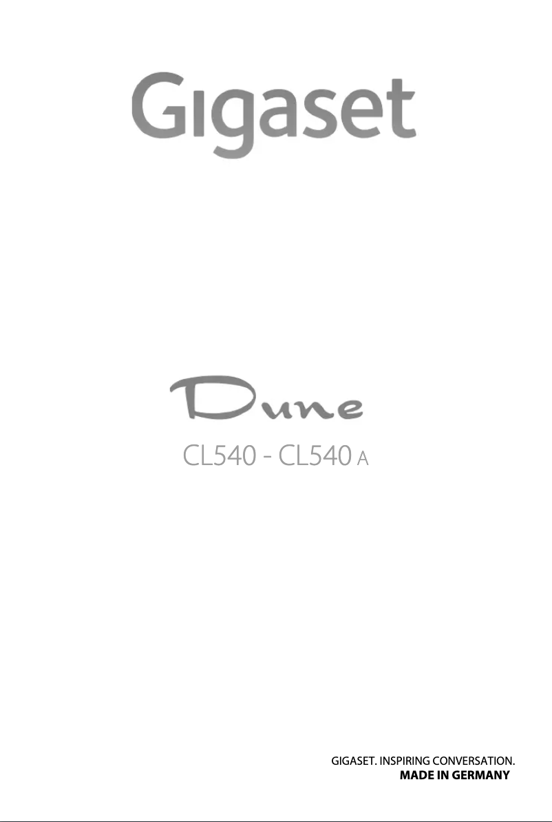 First page image of the manual for CL540A