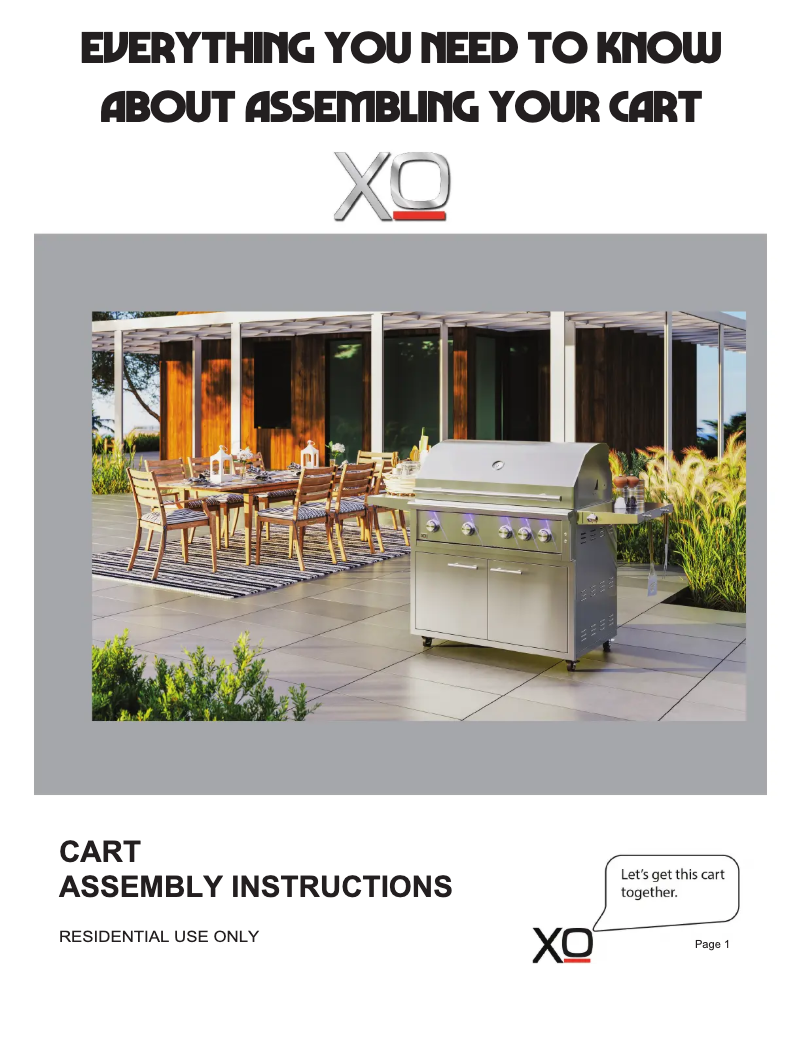 Page 1 of the manual User Manual XO XOG36CART
