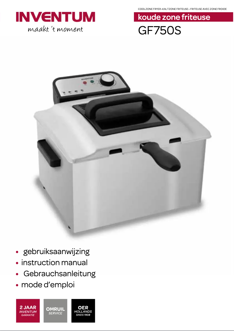 First page image of the manual for GF750S