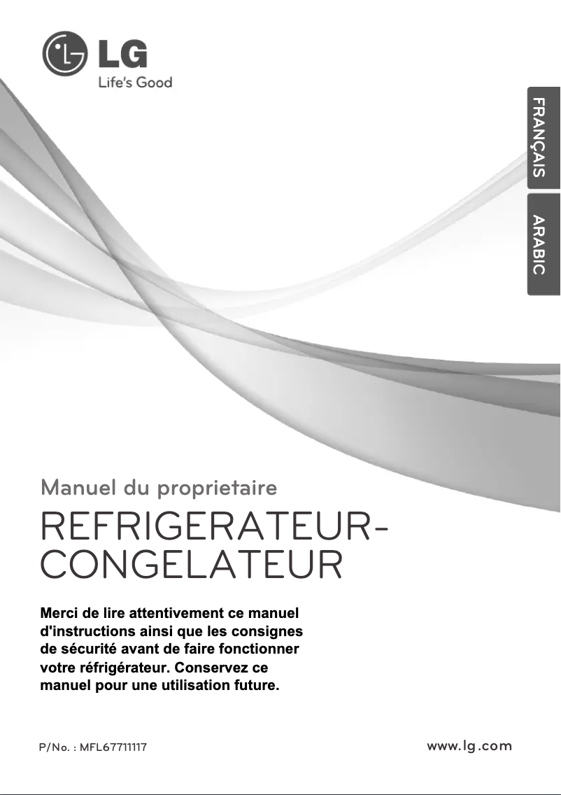 Page 1 of the manual User Manual LG GN-B352RLCC