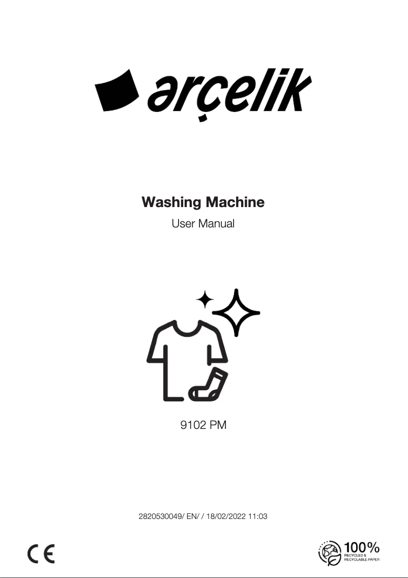 First page image of the manual for 9102 PM