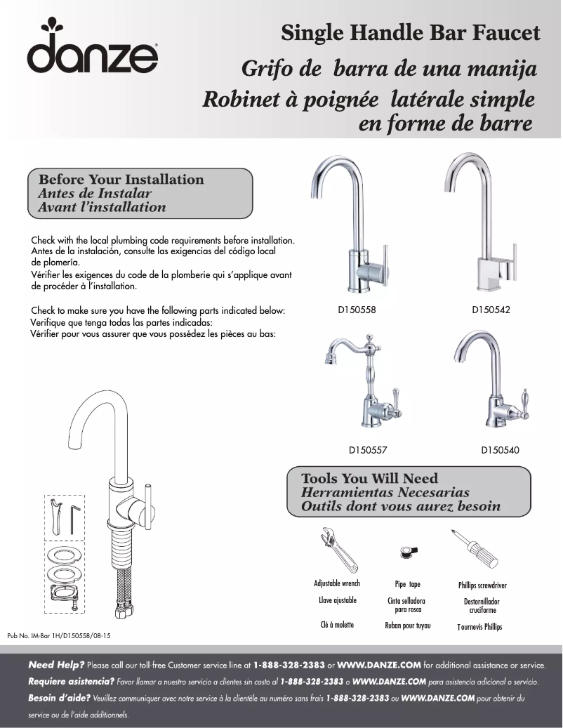Image de la première page du manuel de l'appareil D150540