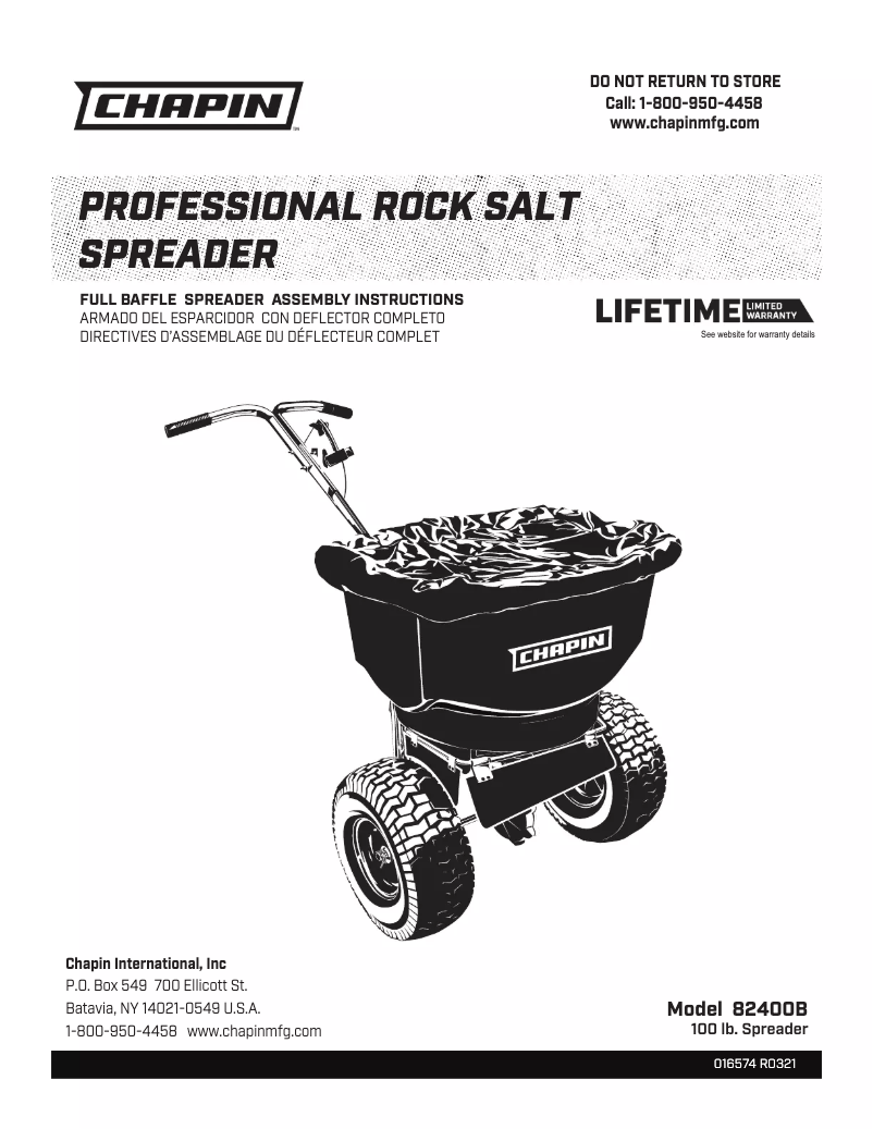 First page image of the manual for 82400B