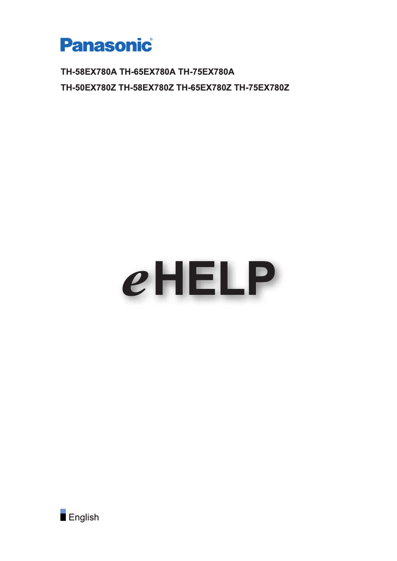 First page image of the manual for TH-75EX780A