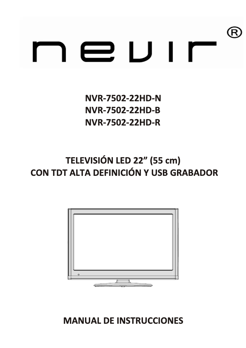 First page image of the manual for NVR-7502-22HD-B