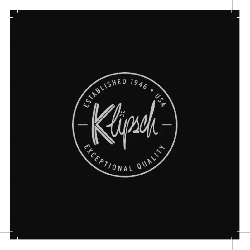 Page 1 of the manual User Manual Klipsch Groove XL