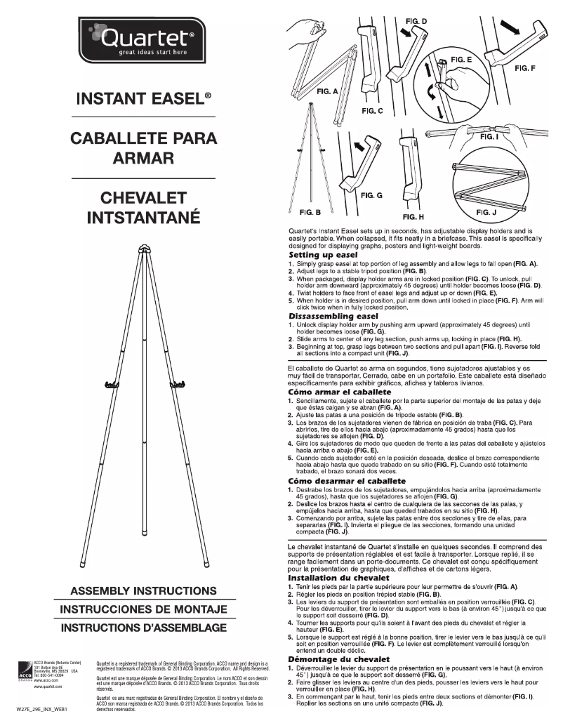 First page image of the manual for 27E