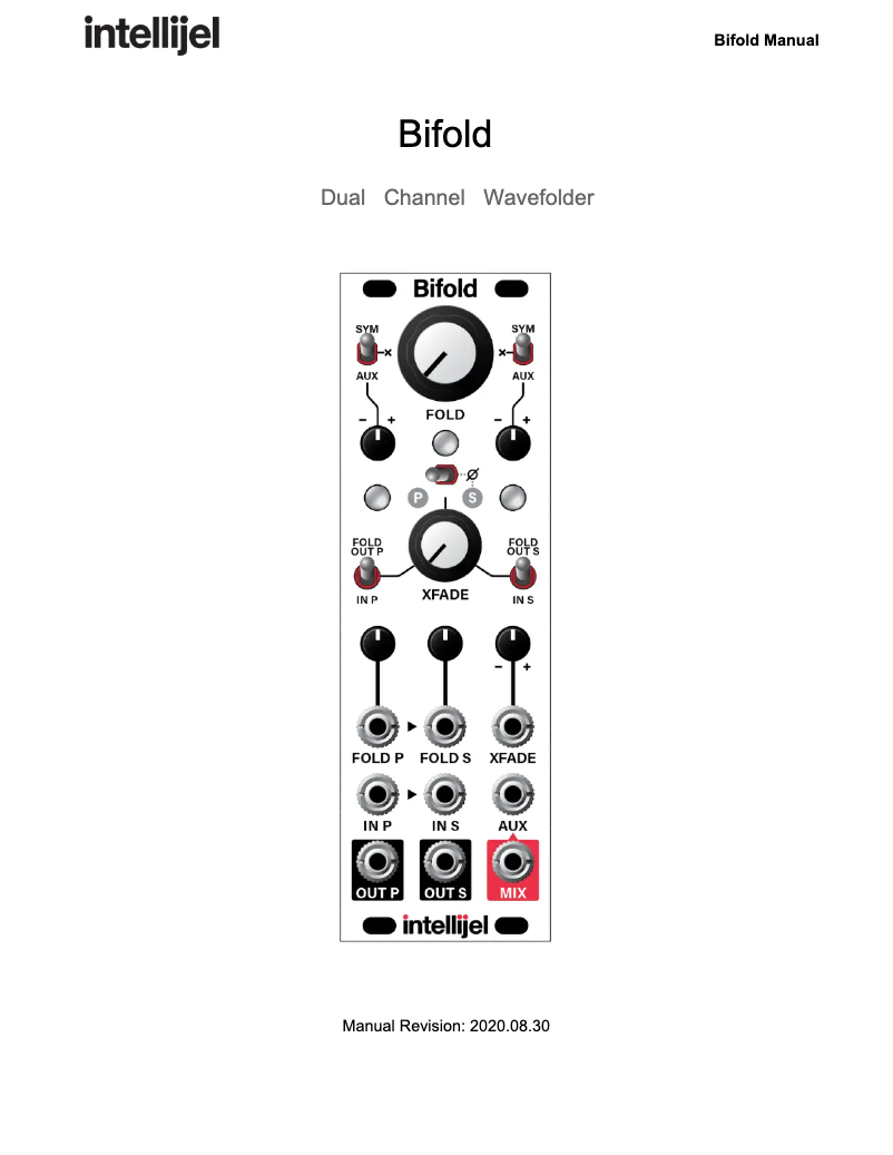 First page image of the manual for Bifold