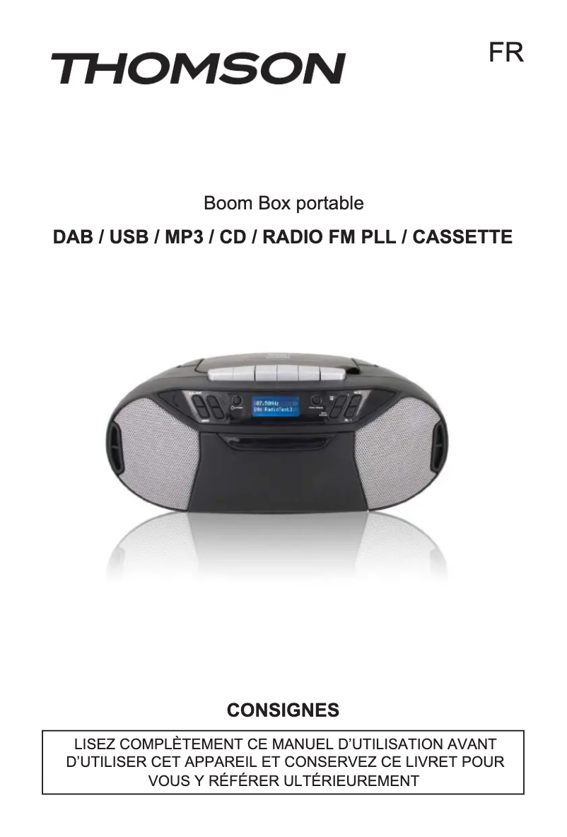 First page image of the manual for RK250UDABCD