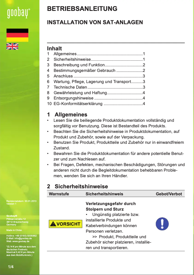 First page image of the manual for 67510