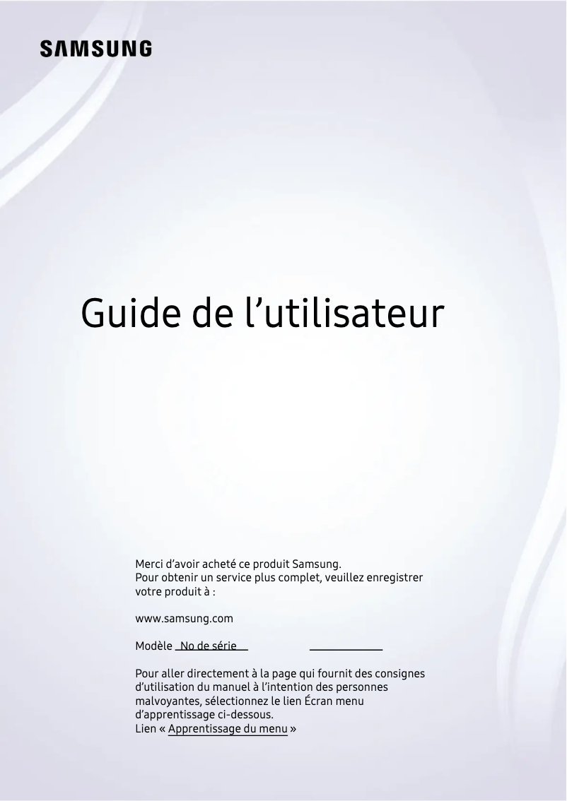Page 1 of the manual User Manual Samsung QN50LS03DAF