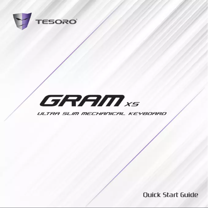 Page 1 of the manual User Manual Tesoro Gram XS
