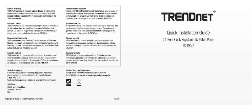 Page 1 of the manual User Manual TRENDnet TC-KP24
