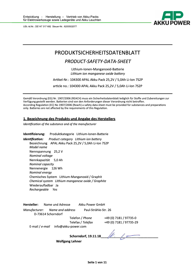 Page 1 of the manual Safety Instructions AL-KO Robolinho 1200
