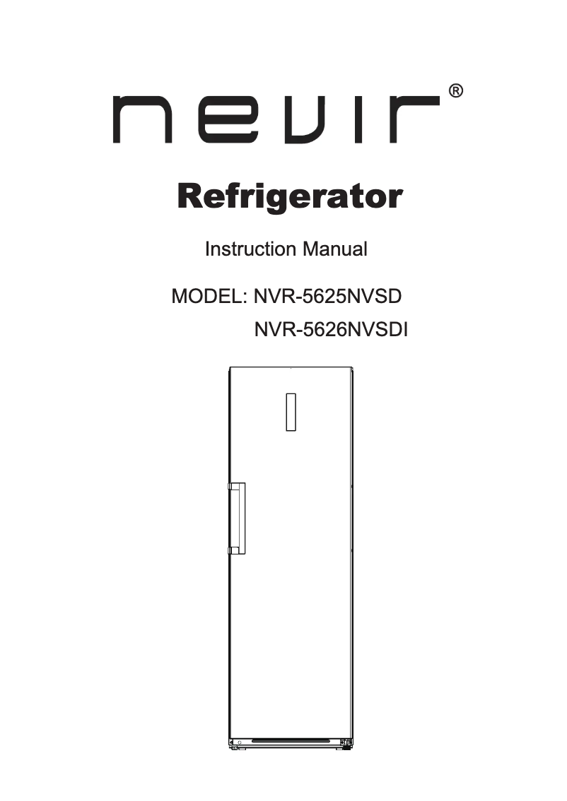 Page 1 of the manual User Manual Nevir NVR-5626NVSDI
