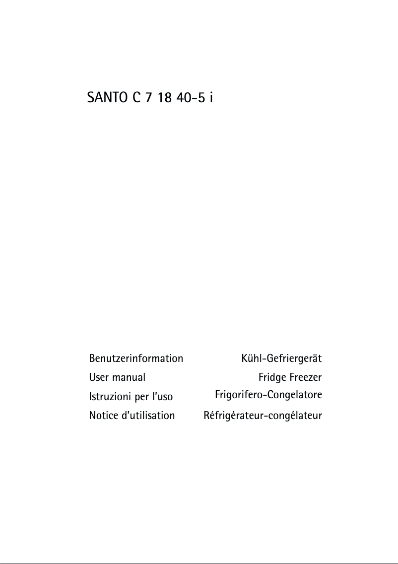 First page image of the manual for SC 71840 4I