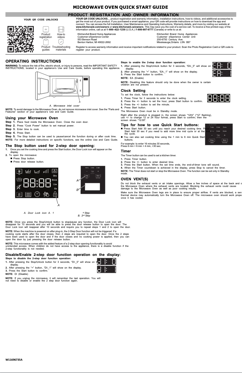 First page image of the manual for KMCS122RPS
