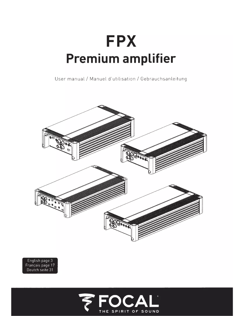 First page image of the manual for FPX 1.1000