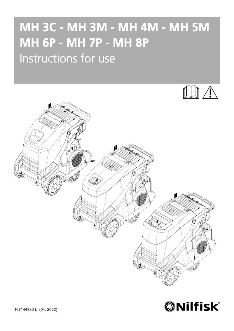 Page 1 of the manual User Manual Nilfisk MH 7P