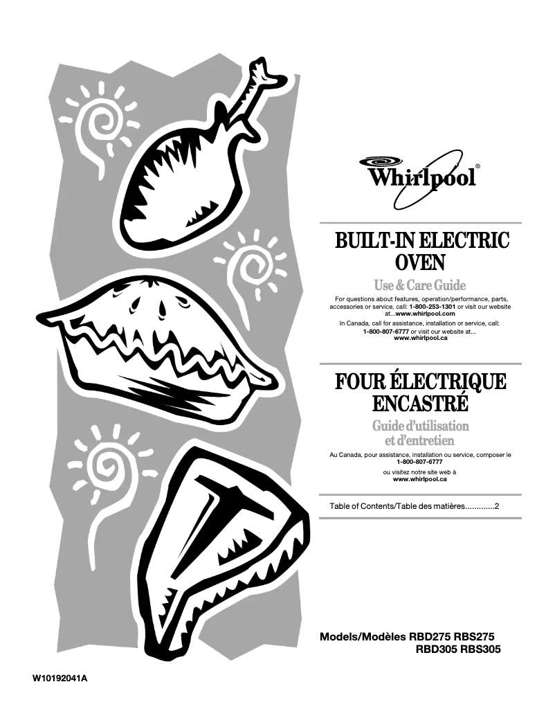 Page 1 of the manual User Manual Whirlpool RBS277PVS