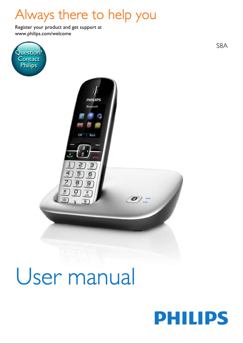 Page 1 of the manual User Manual Philips MobileLink S8A