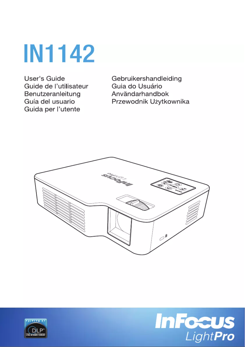 First page image of the manual for LightPro IN1140
