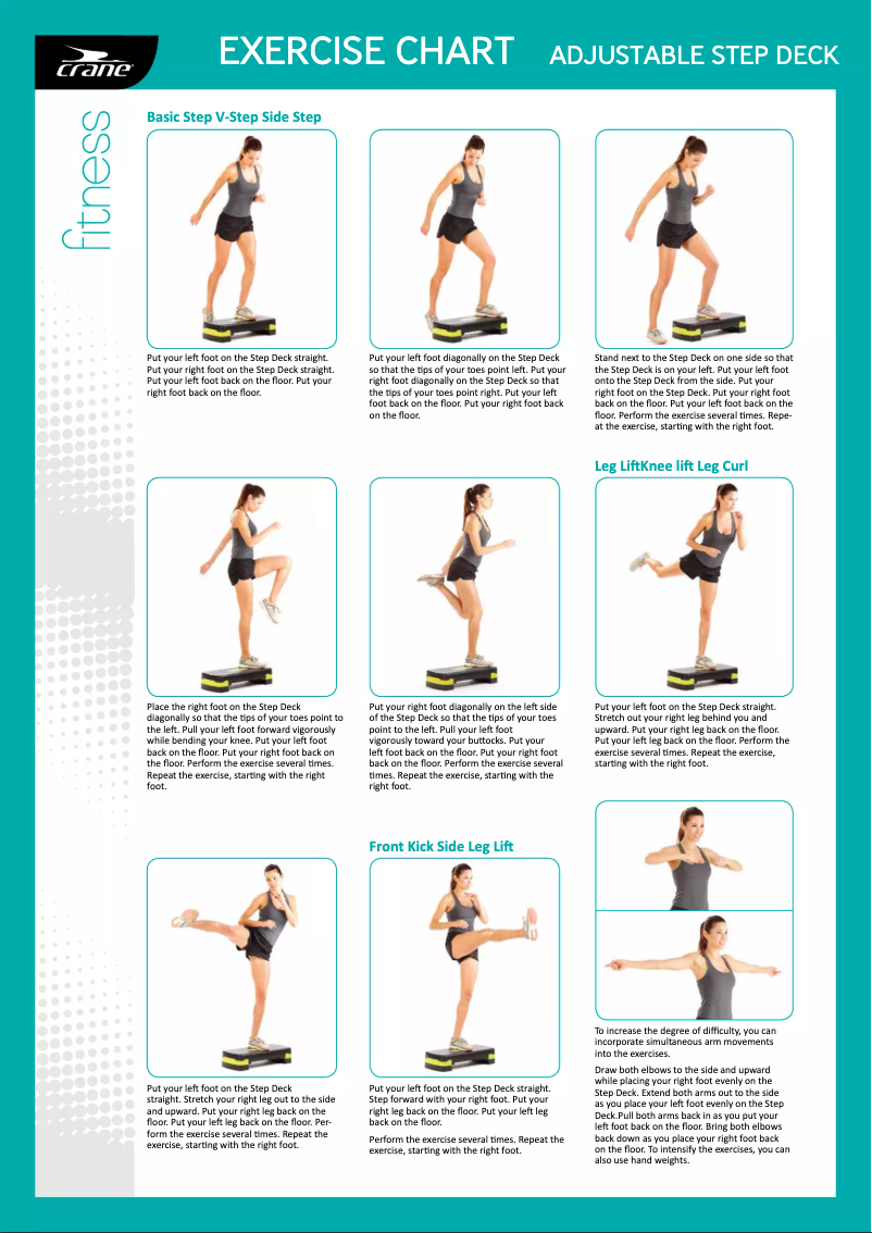 First page image of the manual for Adjustable Step Deck ASP-US-047