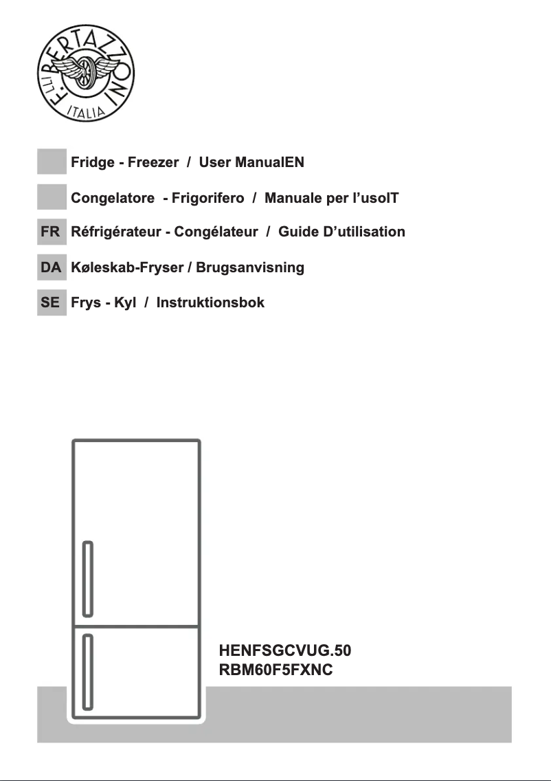 First page image of the manual for RBM60F5FXNC
