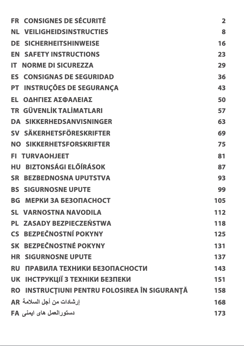 First page image of the manual for Actifry Advance FZ7278