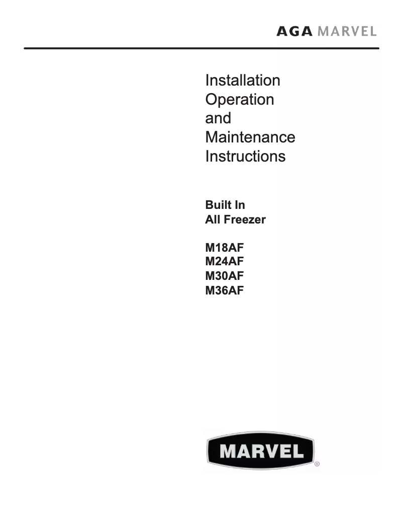First page image of the manual for M30AF