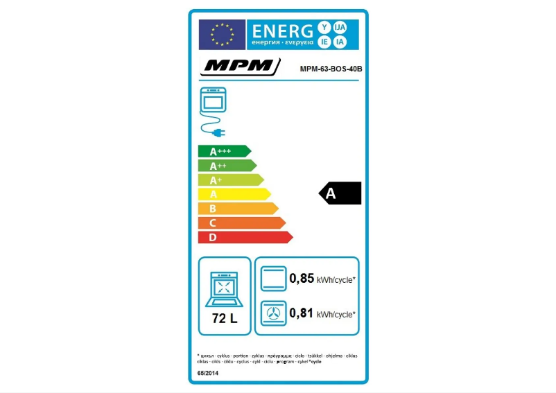 First page image of the manual for MPM-63-BOS-40B
