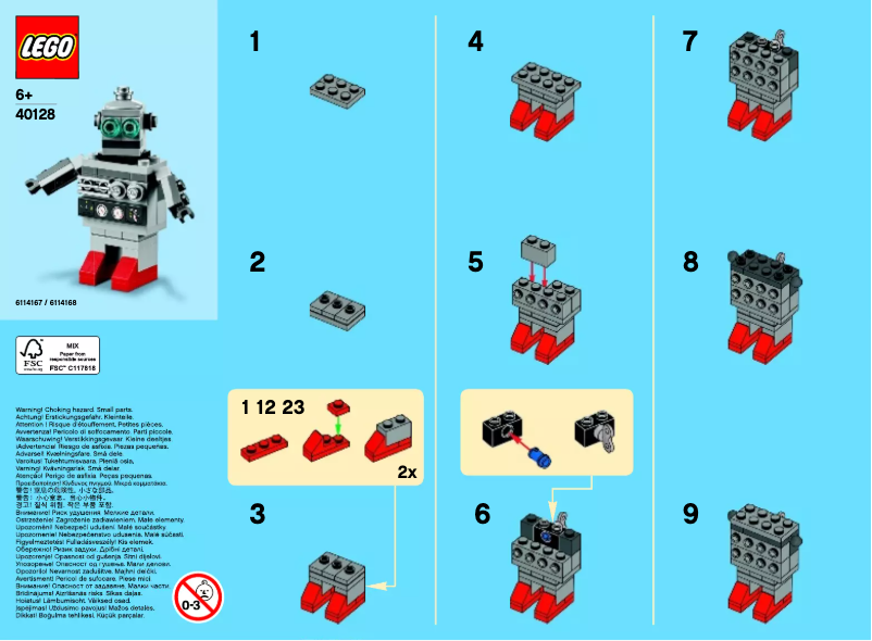 Page 1 of the manual User Manual Lego 40128