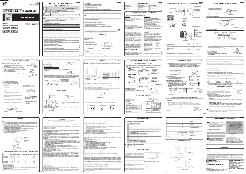 First page image of the manual for RXC71CV1B