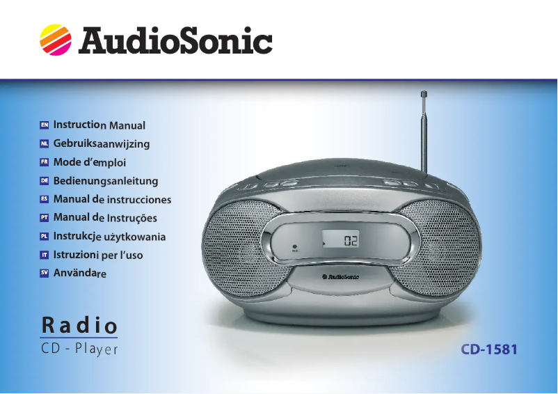 Page 1 of the manual User Manual TriStar CD-1581
