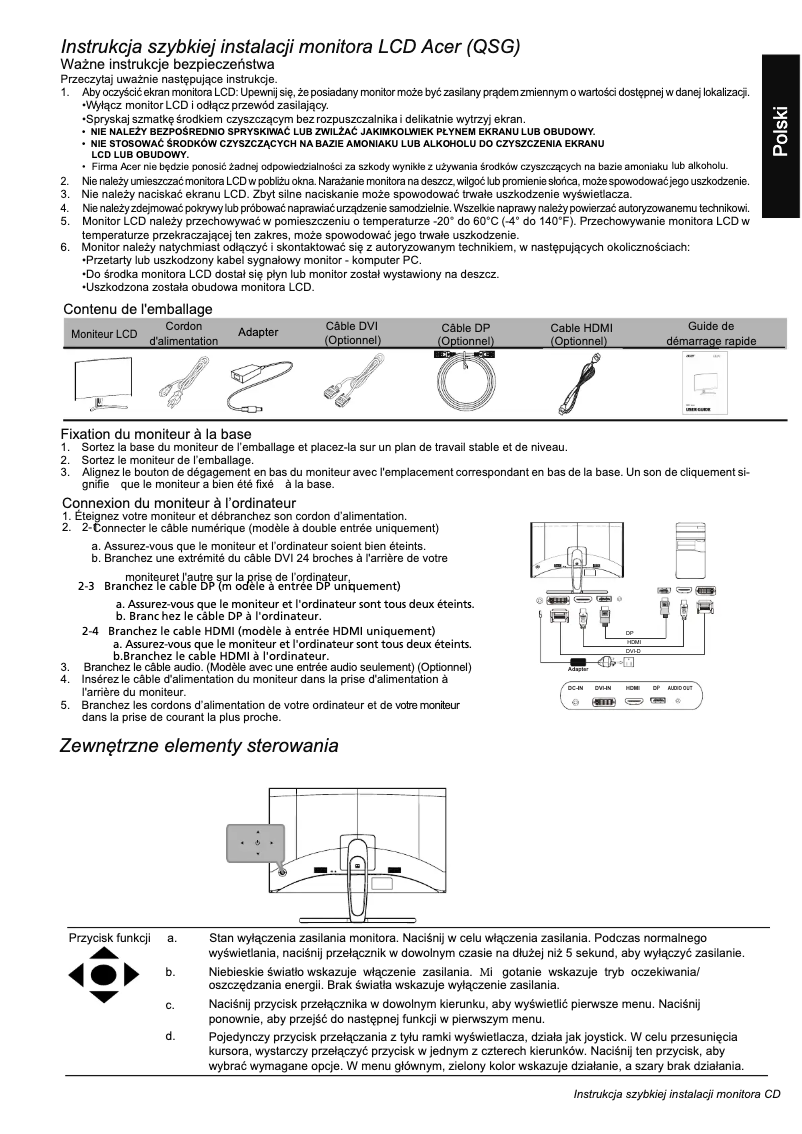 First page image of the manual for ED273A