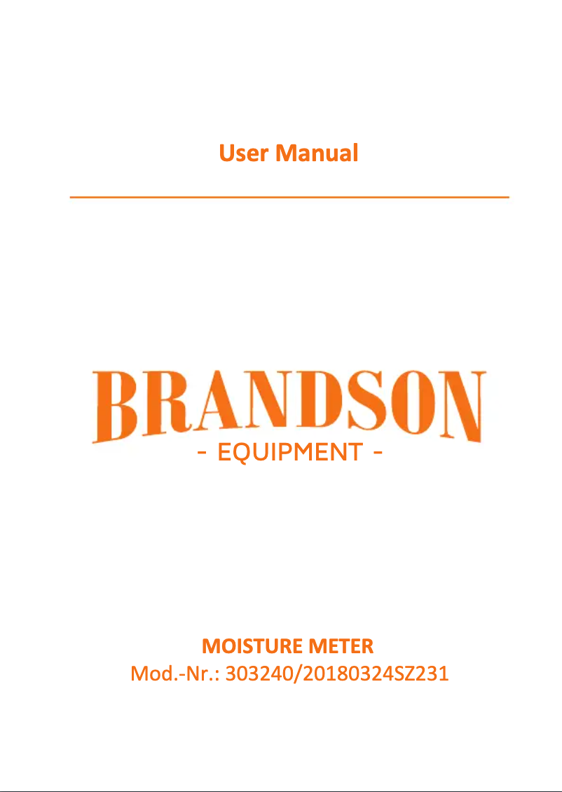 First page image of the manual for 303240