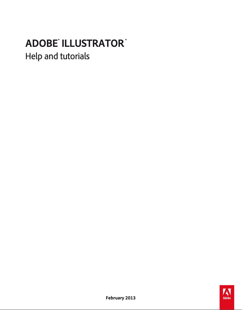 Page 1 of the manual User Manual Adobe Illustrator CS6