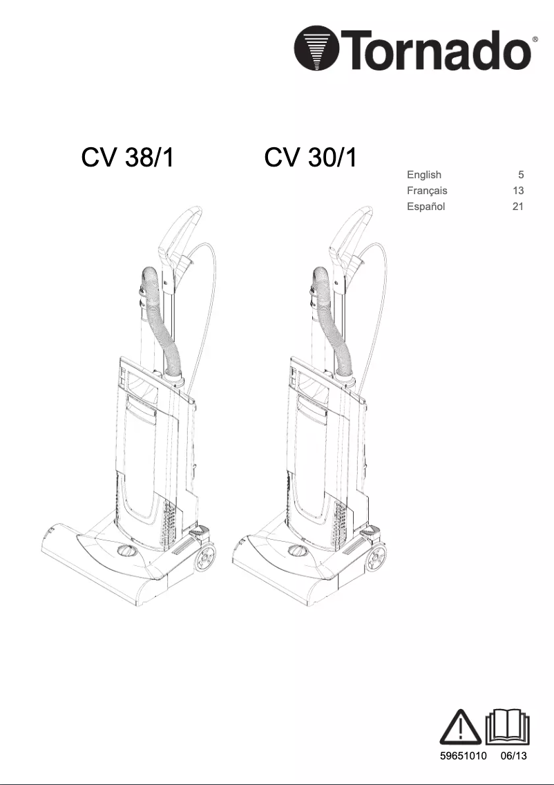Page 1 of the manual User Manual Tornado Deluxe CVD 38