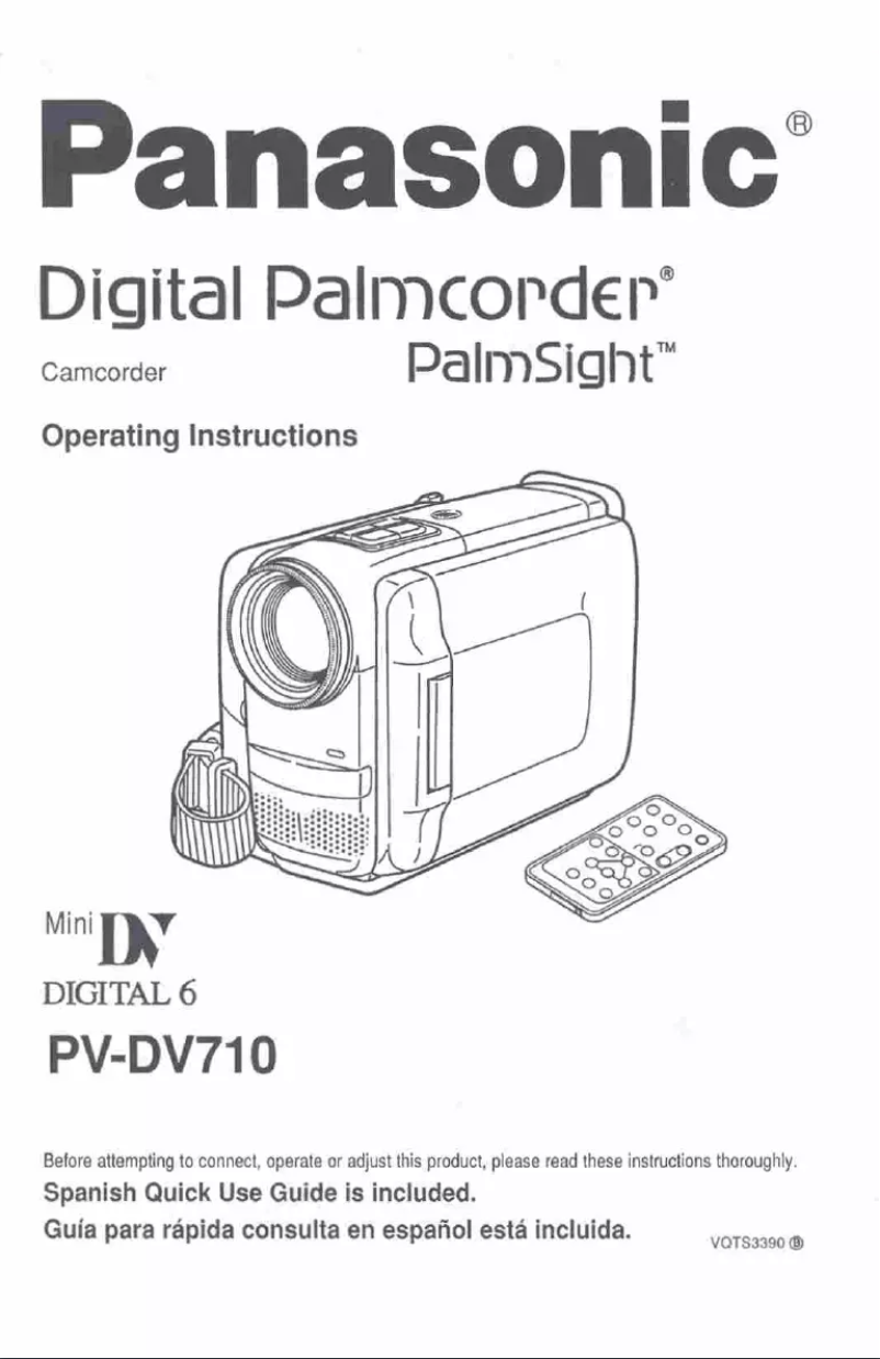 Page 1 of the manual User Manual Panasonic PV-DV710