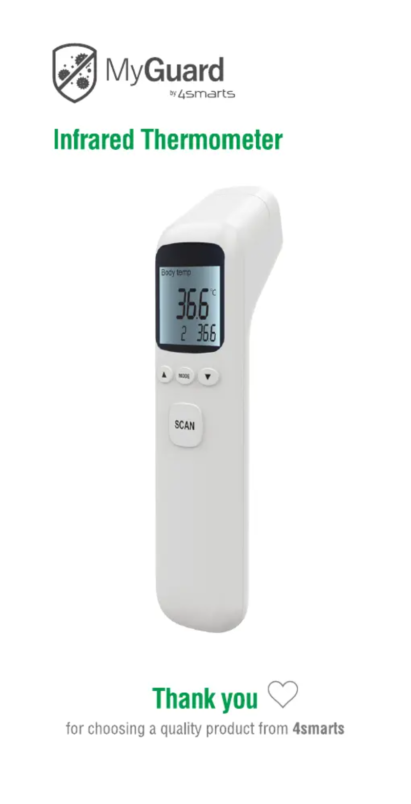 Page 1 of the manual User Manual MyGuard NoTouch 053423