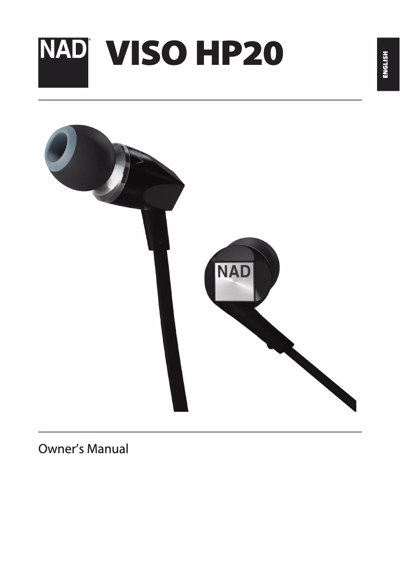 First page image of the manual for VISO HP20