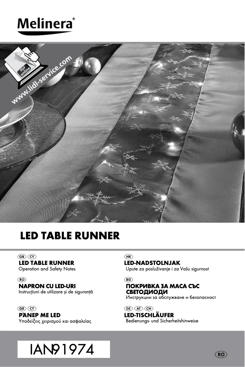 Page 1 of the manual User Manual Melinera Z30923A