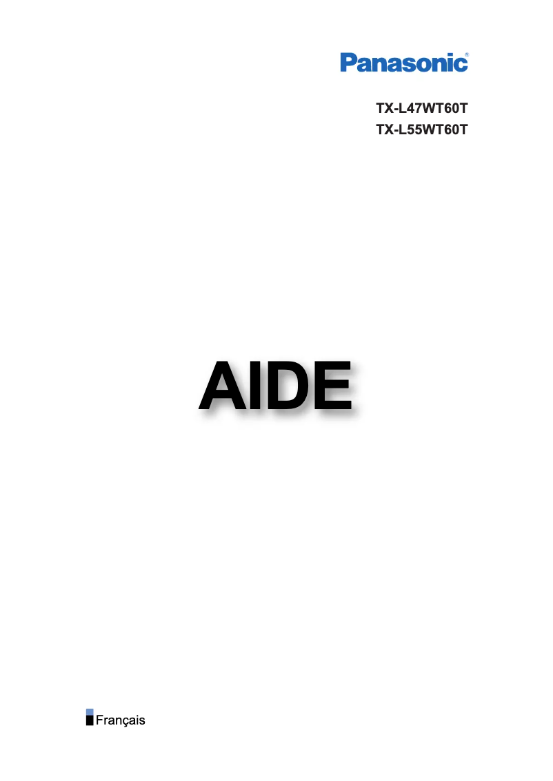 Page 1 of the manual User Manual Panasonic Viera TX-L55WT60T