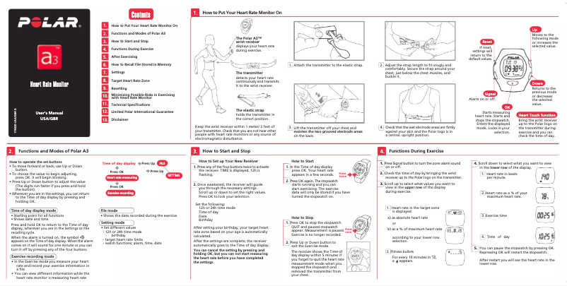 First page image of the manual for A3